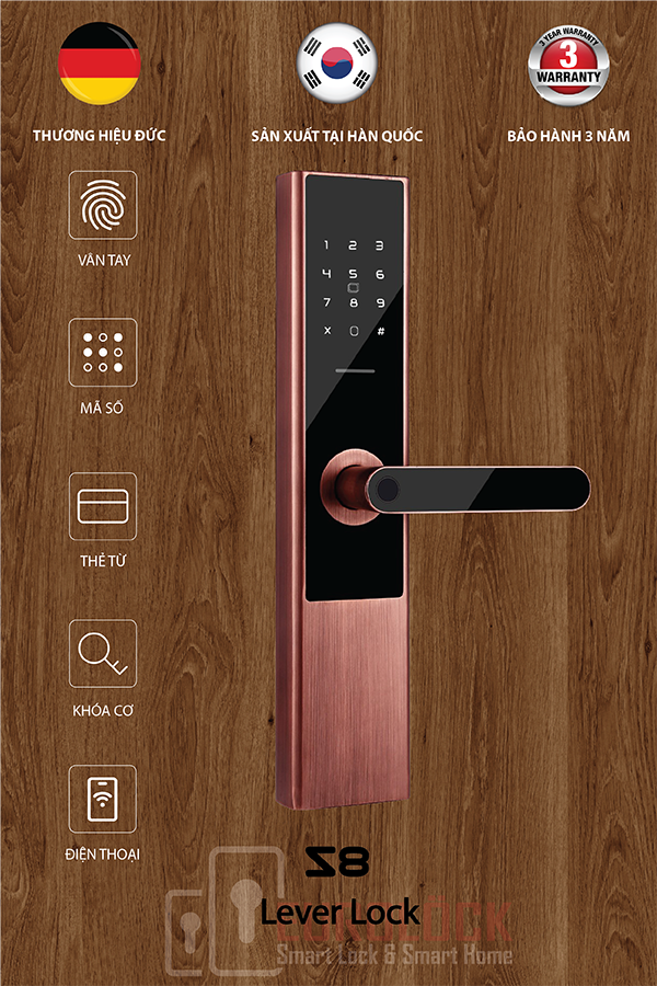 Khóa điện tử Châu Âu Eurolock tinh hoa của nền công nghiệp khóa Đức