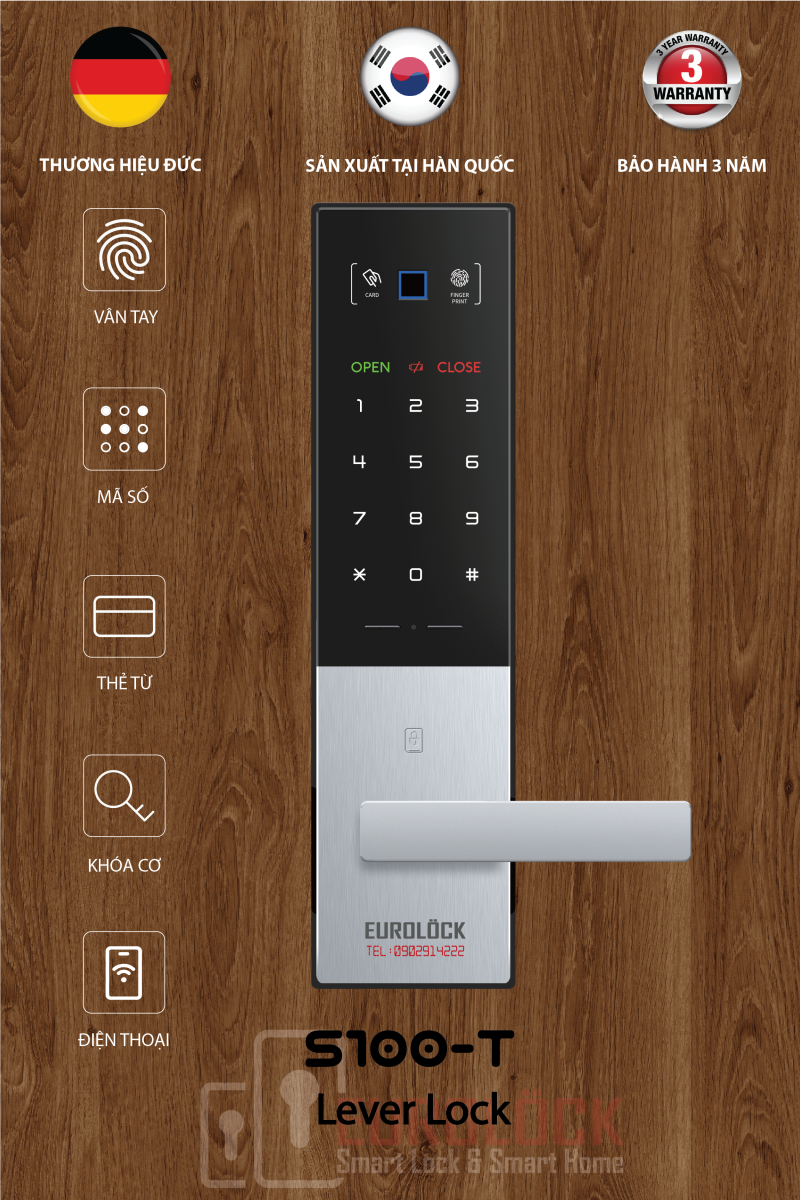 Khóa cửa điện tử Eurolock S100T - 6tr5 nên mua hay không