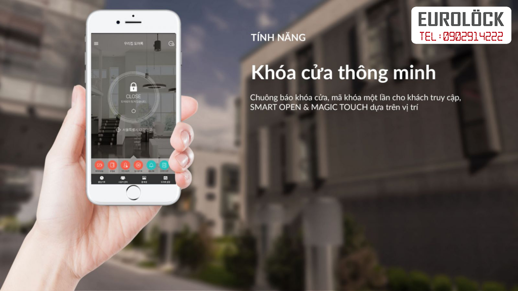 Khóa điện tử Eurolock - Tính năng mở cửa bằng wifi có thông minh hay không?