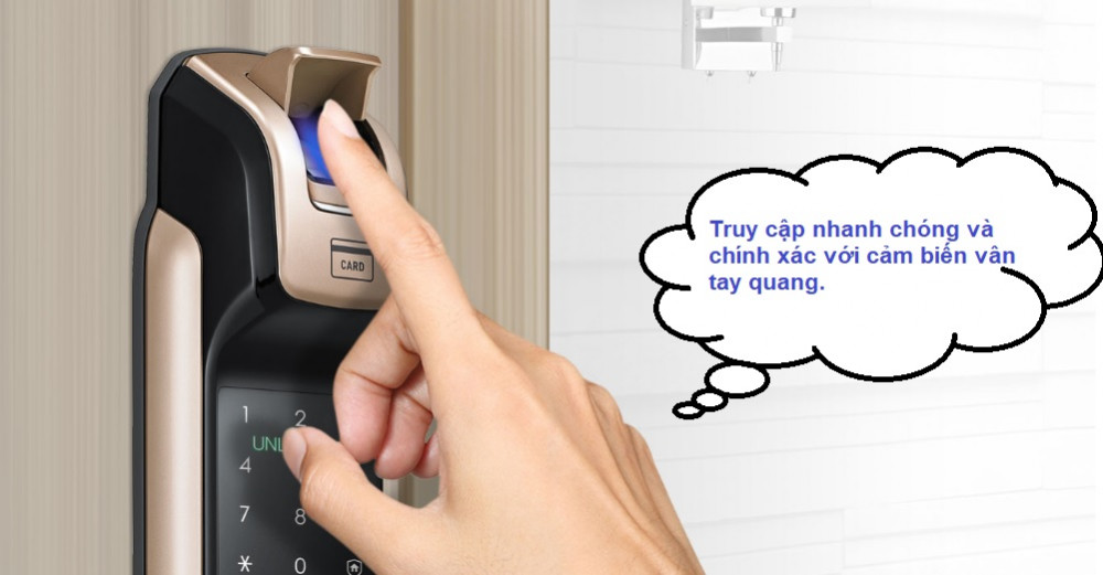 vân tay khóa cửa