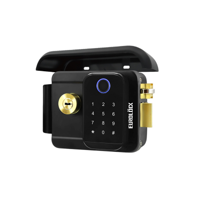 Khóa vân tay cổng sắt 2 mặt Eurolock GT01-2